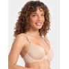 imageFruit of the Loom Womens Smooth Cotton TShirt Bra  UltraSoft Flexible and Invisible Under Tees