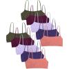 imageFruit of the Loom Girls Big Girls Training Bra Value PacksLilac  Desert Dusk  Olive  Purple Velvet  Blueberry