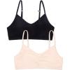 imageFruit of the Loom Girls Bra with Removable Cookies 2PackLight NudeBlack Hue