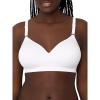 imageFruit of the Loom Womens 2Pack Seamless WireFree PushUp Bra  Soft Comfortable ampamp SupportiveWhite