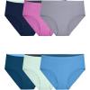 imageFruit of the Loom Womens Breathable Underwear Moisture Wicking Keeps You Cool ampamp Comfortable Available in Plus SizeMicro Mesh  Low Rise Brief  6 Pack  Colors May Vary