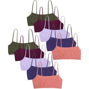 imageFruit of the Loom Girls Big Girls Training Bra Value PacksLilacDesert DuskOlivePurple VelvetBlueberry
