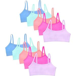 imageFruit of the Loom Girls Big Girls Training Bra Value PacksStellarSugarPeachArubaBlue