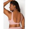imageFruit of The Loom Womens 2Pack Full Coverage Wireless Bra w Built In Pads  All Day ComfortBlackRose Shadow