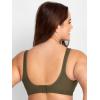 imageFruit of The Loom Womens 2Pack Full Coverage Wireless Bra w Built In Pads  All Day ComfortOlive NightBlack Hue