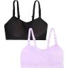 imageFruit of The Loom Womens AllDay 360 Stretch Wireless Bra  Seamless DesignBlack HueLilac Whisper
