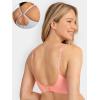 imageFruit of The Loom Womens AllDay 360 Stretch Wireless Bra  Seamless DesignPeach GelatoGrey Heather