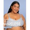 imageFruit of The Loom Womens AllDay 360 Stretch Wireless Bra  Seamless DesignPeach GelatoGrey Heather