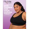 imageFruit of The Loom Womens Fit for Me Collection Plus Size Seamless Wireless Bra  Luxurious Blend for Ultimate ComfortBlack Hue