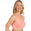 imageFruit of The Loom Womens AllDay 360 Stretch Wireless Bra  Seamless DesignPeach GelatoGrey Heather