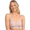 imageFruit of The Loom Womens AllDay 360 Stretch Wireless Bra  Seamless DesignRose ShadowGrey Heather