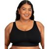 imageFruit of The Loom Womens Fit for Me Collection Plus Size Seamless Wireless Bra  Luxurious Blend for Ultimate ComfortBlack Hue