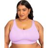 imageFruit of The Loom Womens Fit for Me Collection Plus Size Seamless Wireless Bra  Luxurious Blend for Ultimate ComfortStellar Orchid