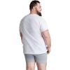 imageFruit of The Loom Mens Crew Tee Undershirts Moisture Wicking amp Tag Free Also Available in Big amp TallBig Man  White  6 Pack