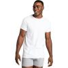 imageFruit of The Loom Mens Crew Tee Undershirts Moisture Wicking amp Tag Free Also Available in Big amp TallWhite  6 Pack