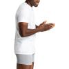 imageFruit of The Loom Mens Crew Tee Undershirts Moisture Wicking amp Tag Free Also Available in Big amp TallWhite  6 Pack