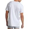 imageFruit of The Loom Mens TagFree Cotton UndershirtsRegular  Vneck  4 Pack White