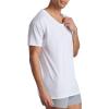 imageFruit of The Loom Mens TagFree Cotton UndershirtsRegular  Vneck  4 Pack White