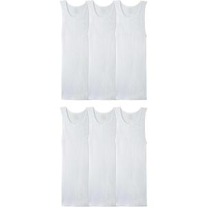 imageFruit of the Loom Mens Sleeveless Tag Free Moisture Wicking Tank AShirt6 Pack White